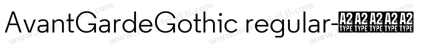 AvantGardeGothic regular字体转换